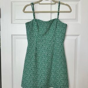 French Connection Green Floral Dress